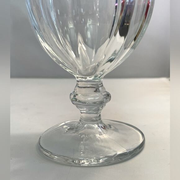 Pair Large Libbey Duratuff Goblet Drinking Glasses - Picture 3 of 7